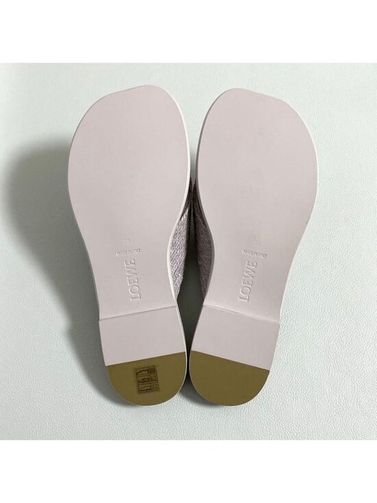 Loewe Slide Sandals Jute 39 Lavender main image 3